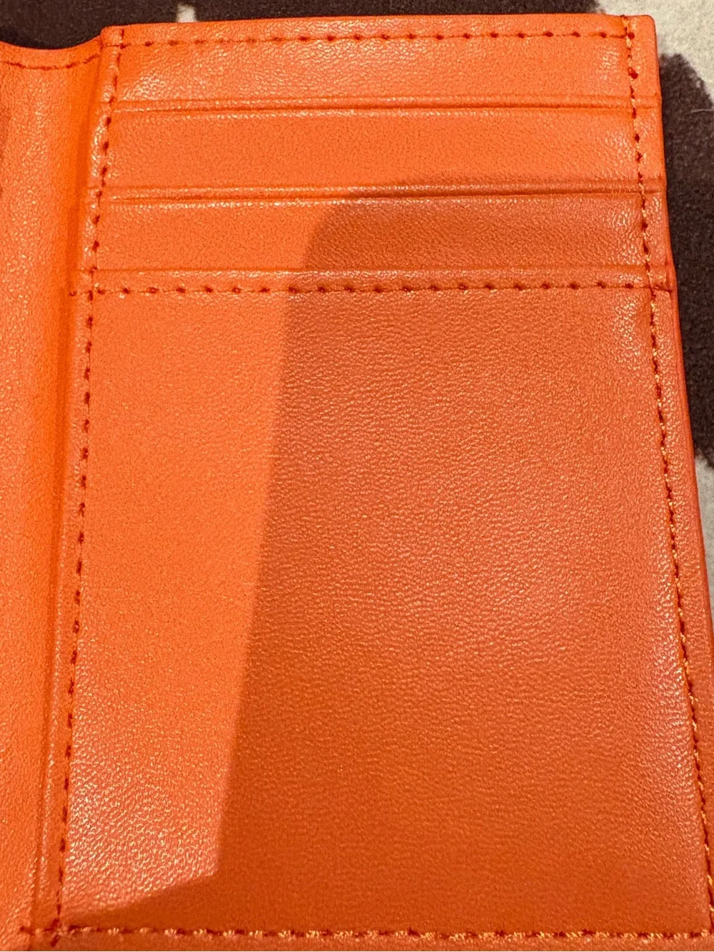 Goyard Orange Saint Sulpice Card Wallet / Slim Bifold Card Holder Made in France